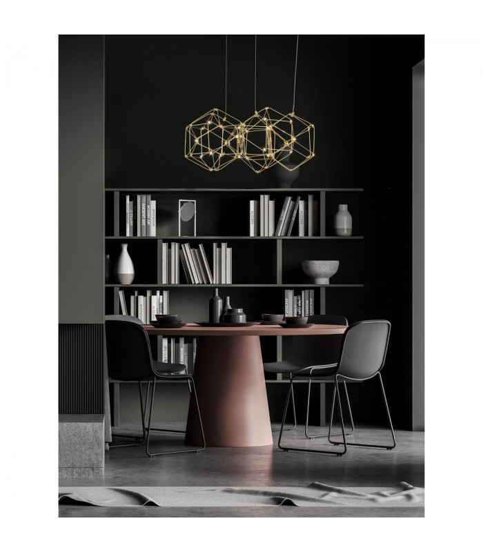 Nebula Integrated LED Pendant Ceiling Light Copper Metal LED 29W 1633Lm 3000K-2