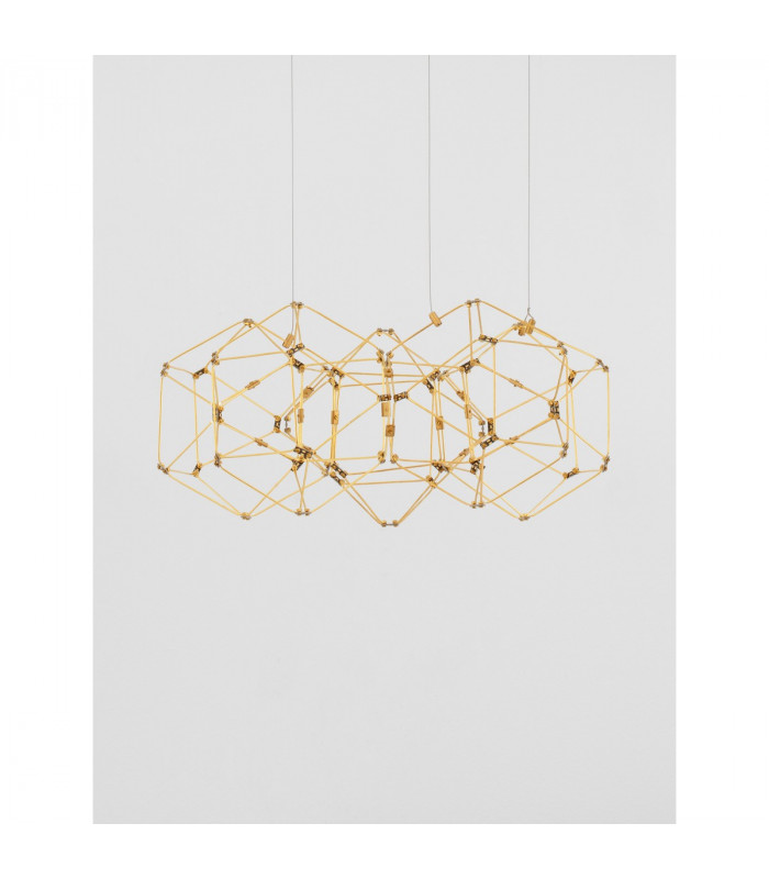 Nebula Integrated LED Pendant Ceiling Light Copper Metal LED 29W 1633Lm 3000K-3