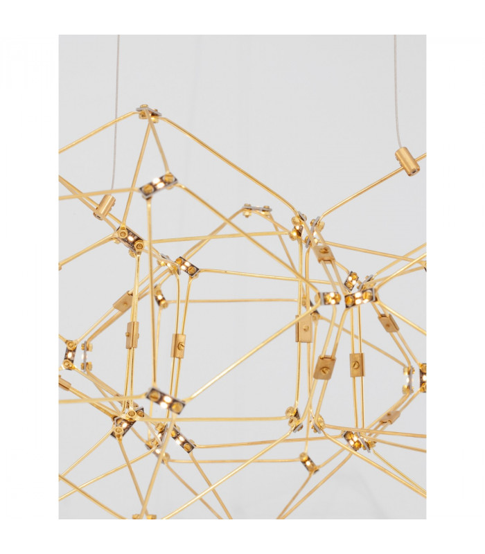Nebula Integrated LED Pendant Ceiling Light Copper Metal LED 29W 1633Lm 3000K-5