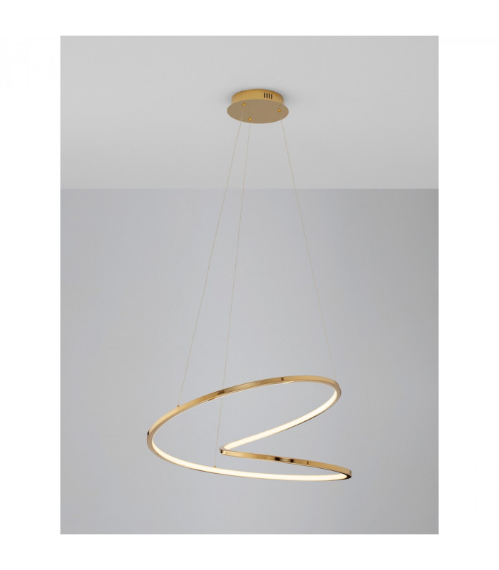 Girish Integrated LED Pendant Ceiling Light Gold plating Stainless Steel LED 40W 2400Lm 3000K-4