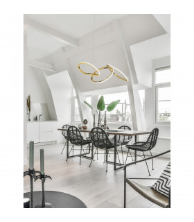 Girish Integrated LED Pendant Ceiling Light Gold plating Stainless Steel LED 40W 2000Lm 3000K-2