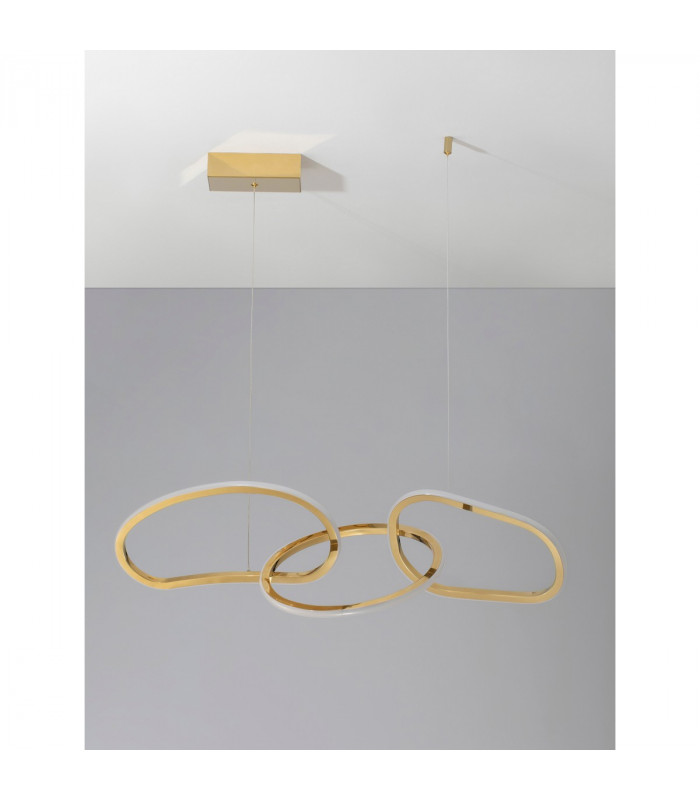 Girish Integrated LED Pendant Ceiling Light Gold plating Stainless Steel LED 40W 2000Lm 3000K-3