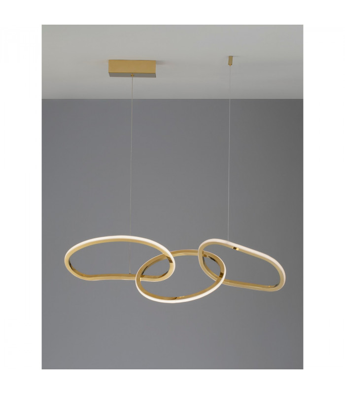 Girish Integrated LED Pendant Ceiling Light Gold plating Stainless Steel LED 40W 2000Lm 3000K-5