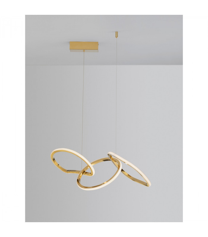 Girish Integrated LED Pendant Ceiling Light Gold plating Stainless Steel LED 40W 2000Lm 3000K-7
