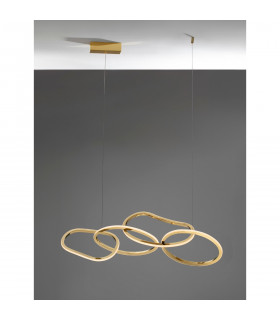 Girish Integrated LED Pendant Ceiling Light Gold plating Stainless Steel LED 50W 2400Lm 3000K-2