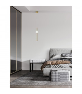 Neutron Integrated LED Pendant Ceiling Light Gold Aluminium LED 10W 733Lm 3000K-2