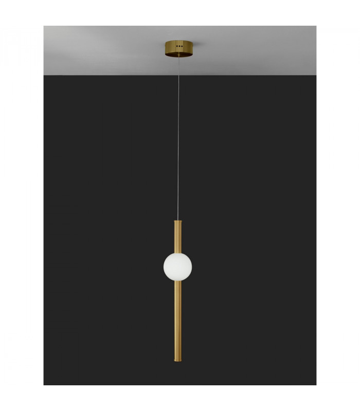 Neutron Integrated LED Pendant Ceiling Light Gold Aluminium LED 10W 733Lm 3000K-3