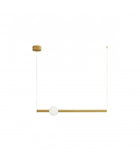 Neutron 92cm Bar Pendant Ceiling Light Gold Aluminium LED 10W 692Lm 3000K-1