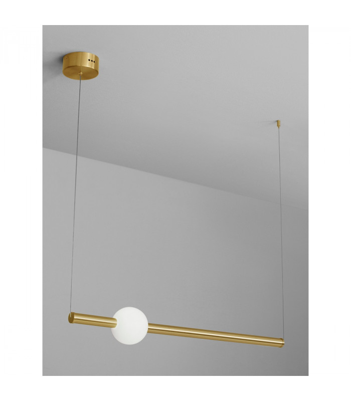 Neutron 92cm Bar Pendant Ceiling Light Gold Aluminium LED 10W 692Lm 3000K-3