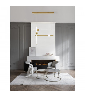 Neutron 120cm Bar Pendant Ceiling Light Gold Aluminium LED 10W 692Lm 3000K-2