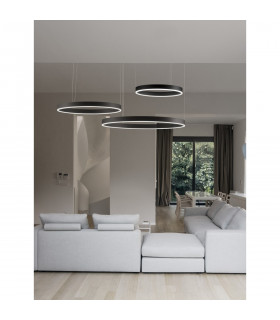 Motif Integrated LED Pendant Ceiling Light Sandy Black Aluminium LED 40/48/55W 13163Lm 3000K-2
