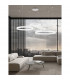 Motif Integrated LED Pendant Ceiling Light Sandy White Aluminium LED 40/48/55W 13163Lm 3000K-2