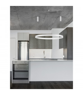 Motif Integrated LED Pendant Ceiling Light Sandy White Aluminium LED 70W 5984Lm 3000K-2