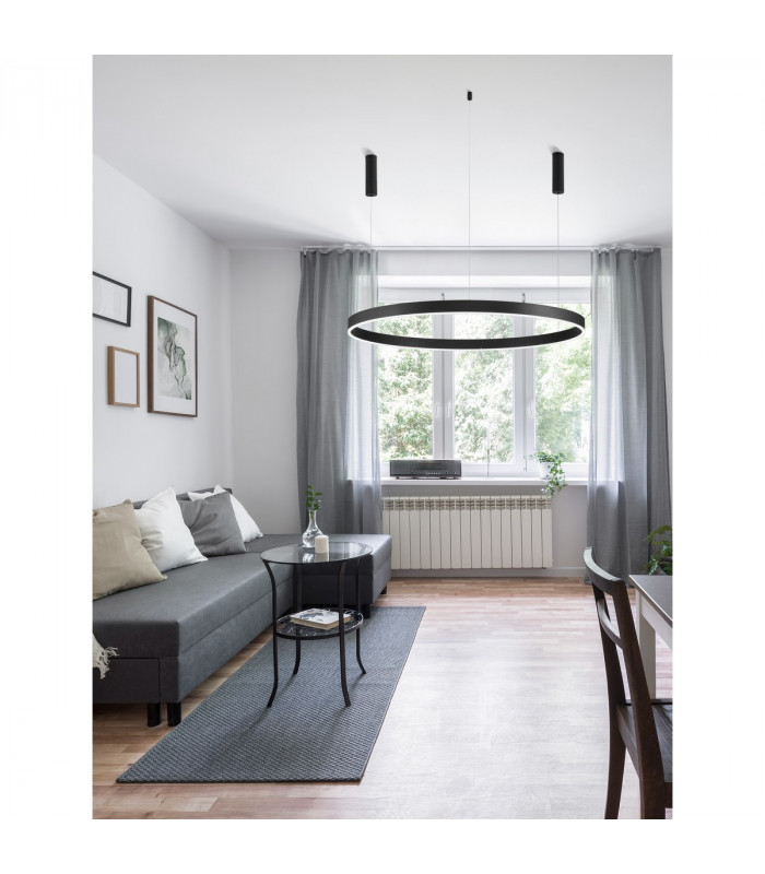 Motif Integrated LED Pendant Ceiling Light Sandy Black Aluminium LED 70W 5984Lm 3000K-2