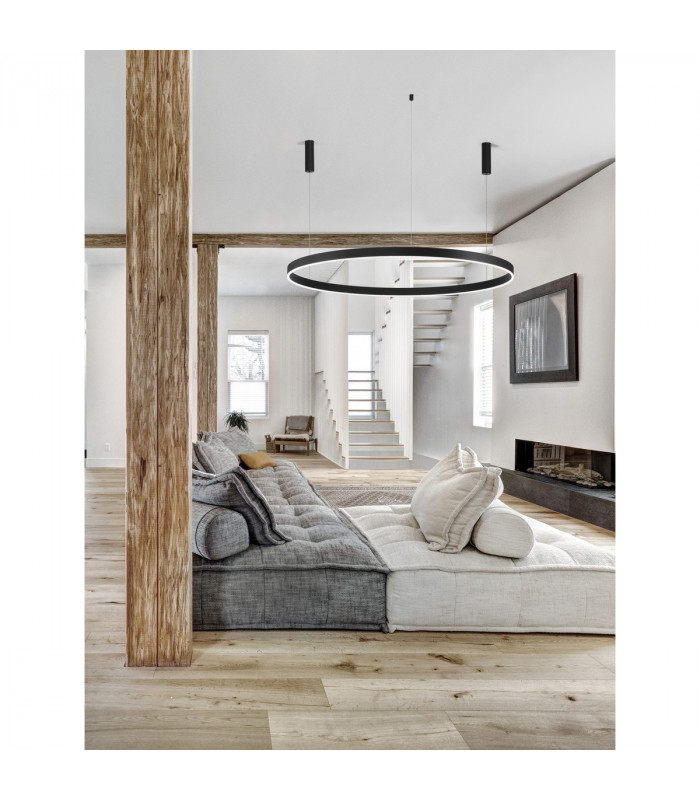 Motif Integrated LED Pendant Ceiling Light Sandy Black Aluminium LED 80W 6864Lm 3000K-2