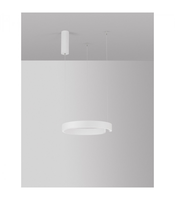 Selby Integrated LED Pendant Ceiling Light Sandy White Aluminium LED 45W 2490Lm 3000K-3