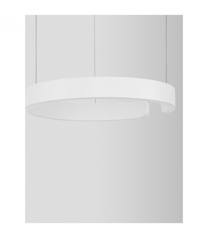 Selby Integrated LED Pendant Ceiling Light Sandy White Aluminium LED 45W 2490Lm 3000K-4