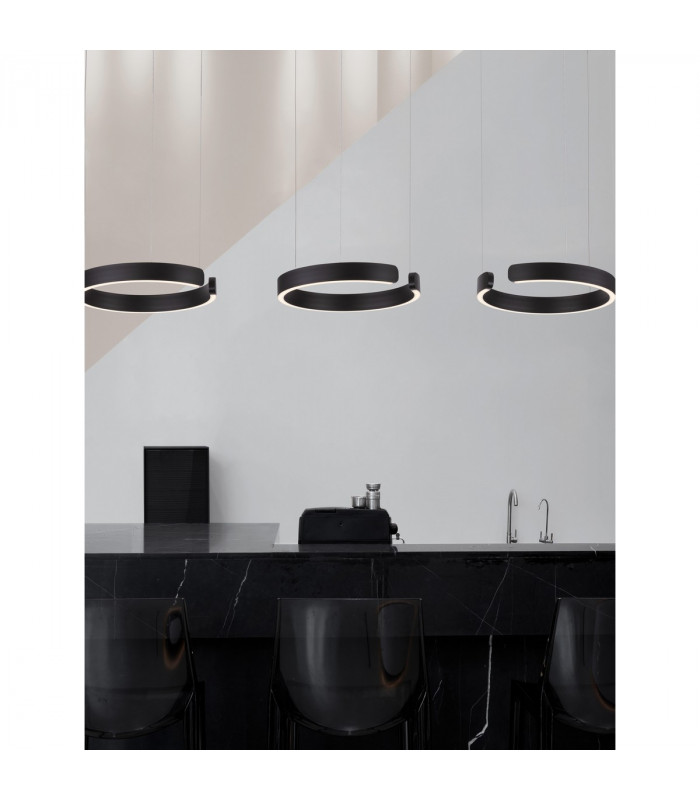 Selby Integrated LED Pendant Ceiling Light Sandy Black Aluminium LED 45W 2490Lm 3000K-2