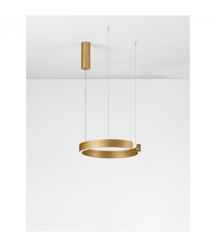 Selby Integrated LED Pendant Ceiling Light Brass Gold Aluminium LED 45W 2490Lm 3000K-3