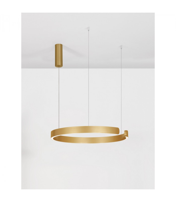 Selby Integrated LED Pendant Ceiling Light Brass Gold Aluminium LED 50W 2950Lm 3000K-4