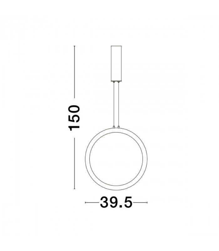 Change Integrated LED Pendant Ceiling Light Sandy Black Aluminium LED 25W 741Lm 3000K-2