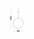 Change Integrated LED Pendant Ceiling Light Sandy Black Aluminium LED 35W 1160Lm 3000K-3