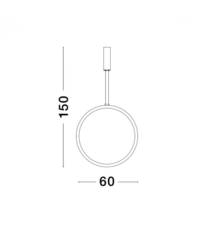 Change Integrated LED Pendant Ceiling Light Sandy Black Aluminium LED 35W 1160Lm 3000K-3