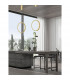 Change Integrated LED Pendant Ceiling Light Gold Aluminium LED 25W 741Lm 3000K-2