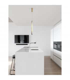Change Integrated LED Pendant Ceiling Light Gold Aluminium LED 48W 1684Lm 3000K-2