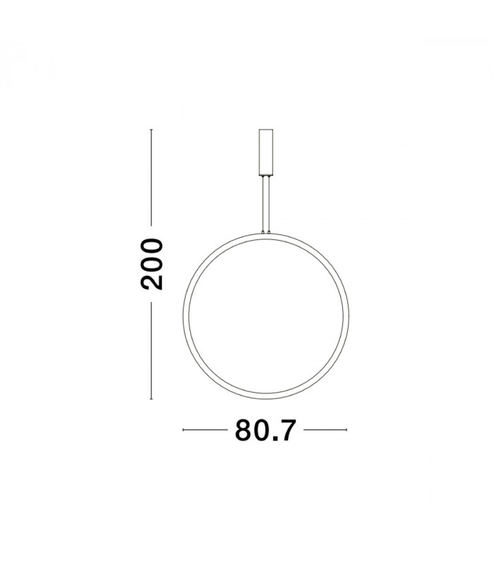 Change Integrated LED Pendant Ceiling Light Gold Aluminium LED 48W 1684Lm 3000K-3