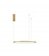 Tarquin Integrated LED Pendant Ceiling Light Brushed Gold Aluminium LED 36W 1980Lm 3000K-1