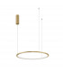 Tarquin Integrated LED Pendant Ceiling Light Brushed Gold Aluminium LED 36W 1980Lm 3000K-3