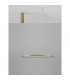 Tarquin Integrated LED Pendant Ceiling Light Brushed Gold Aluminium LED 36W 1980Lm 3000K-4
