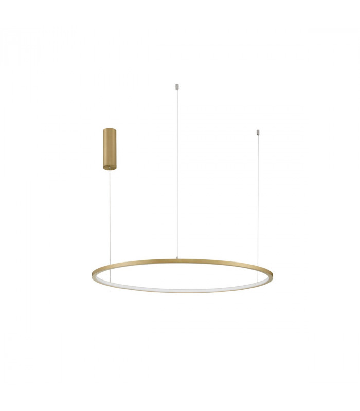 Tarquin Integrated LED Pendant Ceiling Light Brushed Gold Aluminium LED 48W 2592Lm 3000K-1