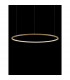Tarquin Integrated LED Pendant Ceiling Light Brushed Gold Aluminium LED 48W 2592Lm 3000K-2
