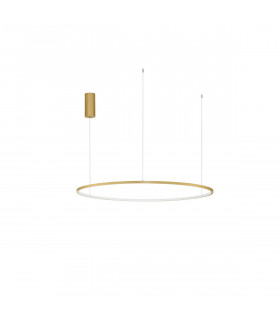 Tarquin Integrated LED Pendant Ceiling Light Brushed Gold Aluminium LED 58W 3132Lm 3000K-1