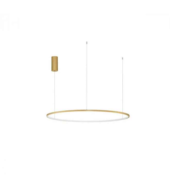 Tarquin Integrated LED Pendant Ceiling Light Brushed Gold Aluminium LED 58W 3132Lm 3000K-1