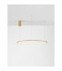 Tarquin Integrated LED Pendant Ceiling Light Brushed Gold Aluminium LED 58W 3132Lm 3000K-2