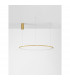 Tarquin Integrated LED Pendant Ceiling Light Brushed Gold Aluminium LED 58W 3132Lm 3000K-3