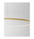 Tarquin Integrated LED Pendant Ceiling Light Brushed Gold Aluminium LED 58W 3132Lm 3000K-5