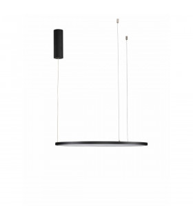 Tarquin Integrated LED Pendant Ceiling Light Sandy Black Aluminium LED 36W 1980Lm 3000K-1