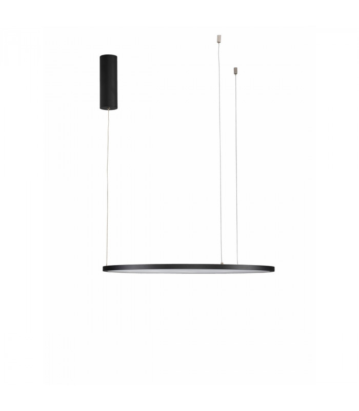 Tarquin Integrated LED Pendant Ceiling Light Sandy Black Aluminium LED 36W 1980Lm 3000K-1