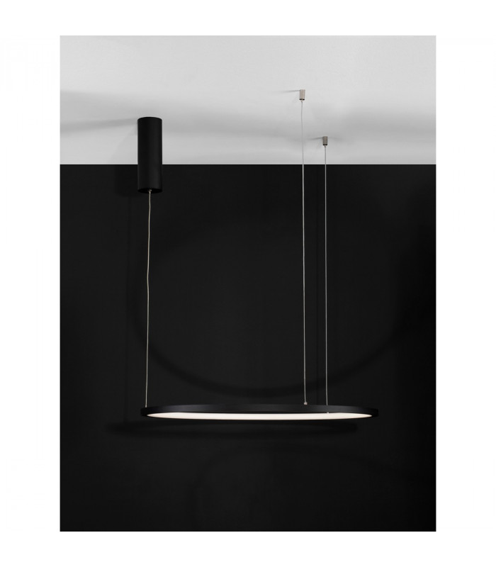 Tarquin Integrated LED Pendant Ceiling Light Sandy Black Aluminium LED 36W 1980Lm 3000K-2
