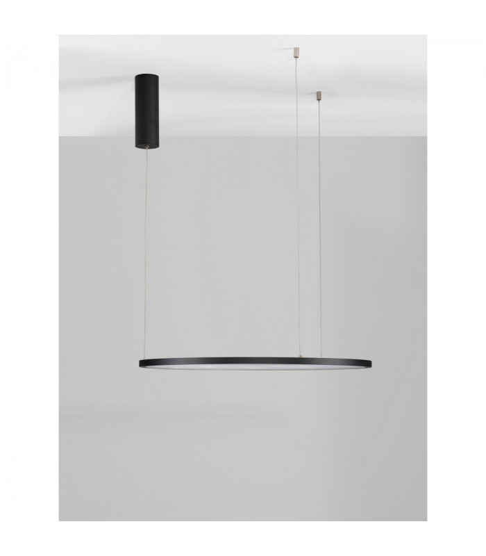 Tarquin Integrated LED Pendant Ceiling Light Sandy Black Aluminium LED 36W 1980Lm 3000K-5