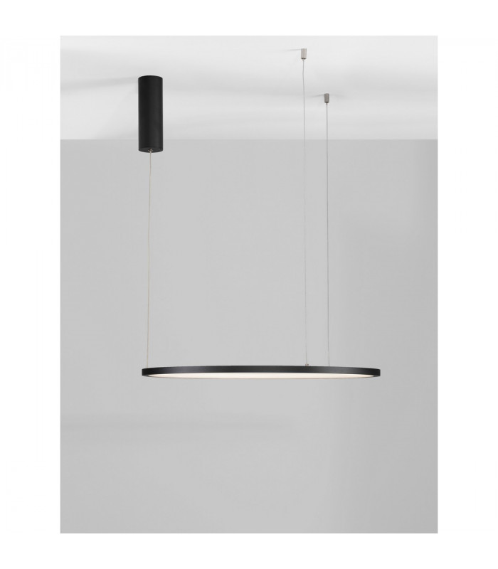 Tarquin Integrated LED Pendant Ceiling Light Sandy Black Aluminium LED 36W 1980Lm 3000K-6