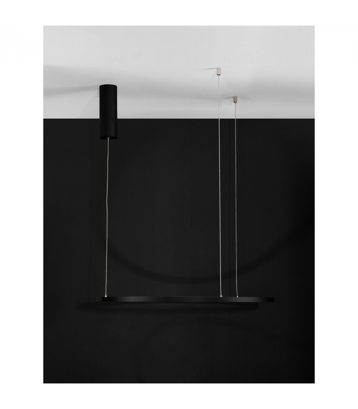 Tarquin Integrated LED Pendant Ceiling Light Sandy Black Aluminium LED 36W 1980Lm 3000K-8