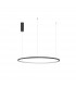 Tarquin Integrated LED Pendant Ceiling Light Sandy Black Aluminium LED 48W 2592Lm 3000K-1