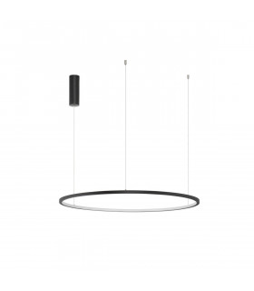 Tarquin Integrated LED Pendant Ceiling Light Sandy Black Aluminium LED 48W 2592Lm 3000K-1