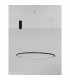 Tarquin Integrated LED Pendant Ceiling Light Sandy Black Aluminium LED 48W 2592Lm 3000K-3