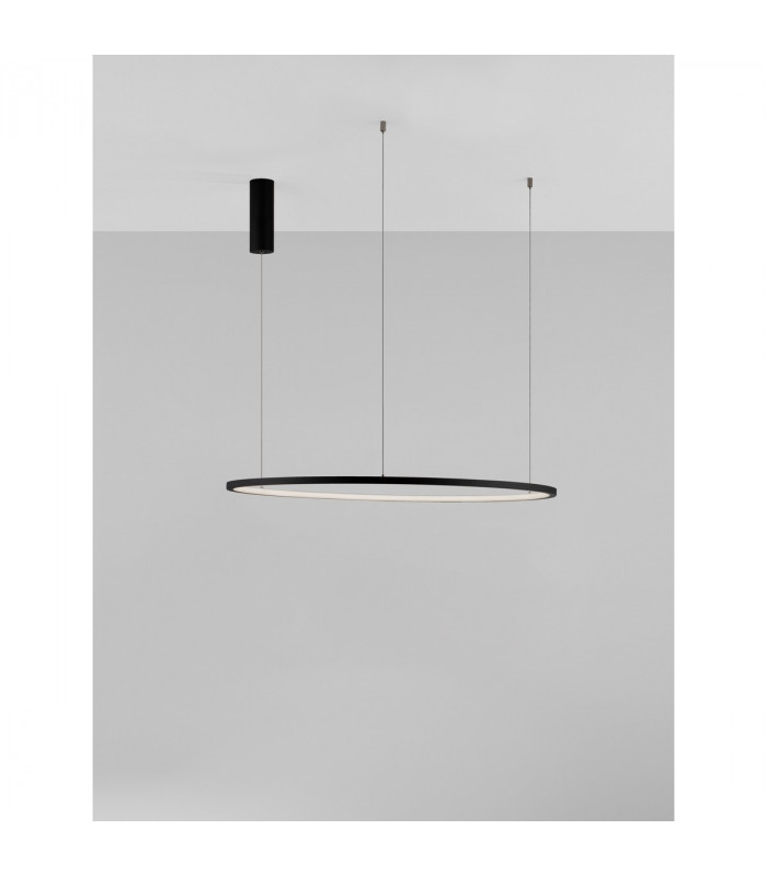Tarquin Integrated LED Pendant Ceiling Light Sandy Black Aluminium LED 48W 2592Lm 3000K-7